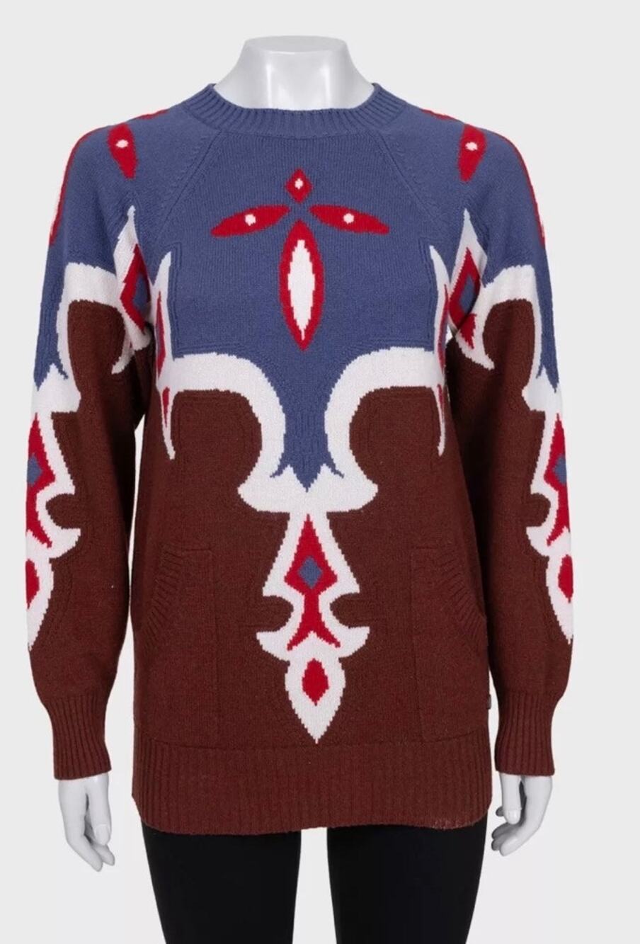 Chanel Paris–Dallas 2014 Printed Cashmere Jumper Sz.36